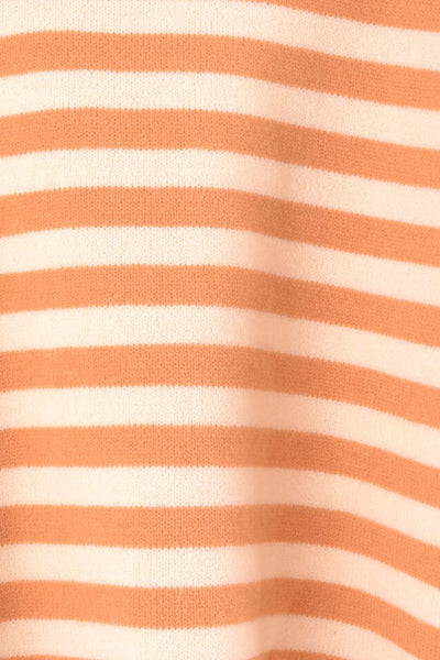 Warm Spice Striped Round Neck Sweater - SHE BADDY© ONLINE WOMEN FASHION & CLOTHING STORE