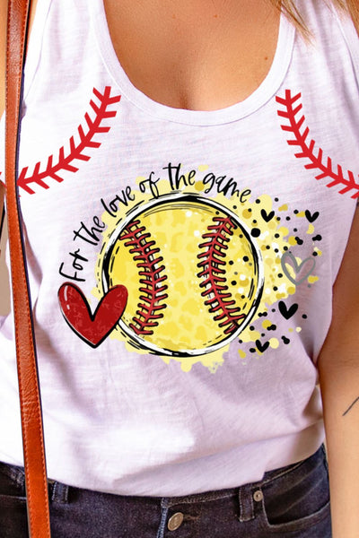 FOR THE LOVE OF THE GAME Graphic Tank - SHE BADDY© ONLINE WOMEN FASHION & CLOTHING STORE