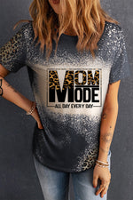 Graphic Leopard Round Neck Tee Shirt - SHE BADDY© ONLINE WOMEN FASHION & CLOTHING STORE