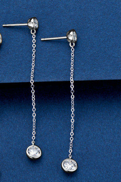 Moissanite Chain Earrings - SHE BADDY© ONLINE WOMEN FASHION & CLOTHING STORE