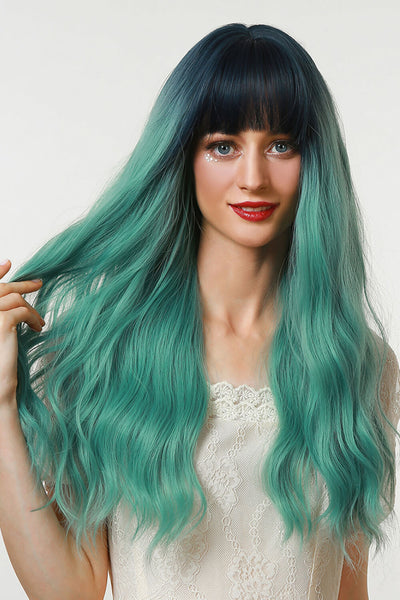 13*1" Full-Machine Wigs Synthetic Long Wave 26" in Seafoam Ombre - SHE BADDY© ONLINE WOMEN FASHION & CLOTHING STORE