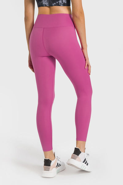 High Waist Ankle-Length Yoga Leggings - SHE BADDY© ONLINE WOMEN FASHION & CLOTHING STORE