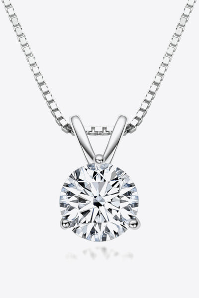 Show Off 1 Carat Moissanite Pendant Necklace - SHE BADDY© ONLINE WOMEN FASHION & CLOTHING STORE