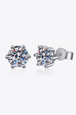 Moissanite Stud Earrings - SHE BADDY© ONLINE WOMEN FASHION & CLOTHING STORE