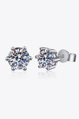 Moissanite Stud Earrings - SHE BADDY© ONLINE WOMEN FASHION & CLOTHING STORE