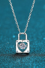 Moissanite Lock Pendant Necklace - SHE BADDY© ONLINE WOMEN FASHION & CLOTHING STORE