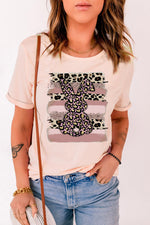 Easter Leopard Bunny Graphic T-Shirt - SHE BADDY© ONLINE WOMEN FASHION & CLOTHING STORE