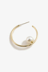 Pearl C-Hoop Earrings - SHE BADDY© ONLINE WOMEN FASHION & CLOTHING STORE