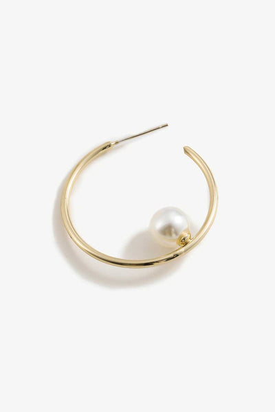 Pearl C-Hoop Earrings - SHE BADDY© ONLINE WOMEN FASHION & CLOTHING STORE