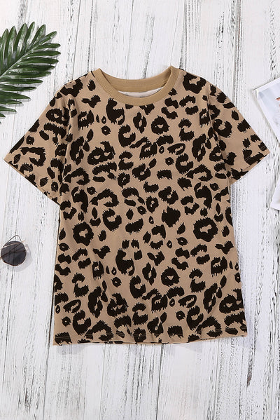 Leopard Print T-Shirt - SHE BADDY© ONLINE WOMEN FASHION & CLOTHING STORE