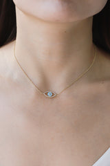 Evil Eye Pendant Gold Plated Chain Necklace - SHE BADDY© ONLINE WOMEN FASHION & CLOTHING STORE