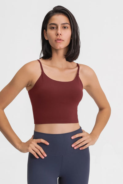 Feel Like Skin Scoop Neck Sports Cami - SHE BADDY© ONLINE WOMEN FASHION & CLOTHING STORE