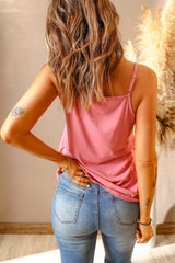 Full Size Lace Trim V-Neck Cami Top - SHE BADDY© ONLINE WOMEN FASHION & CLOTHING STORE