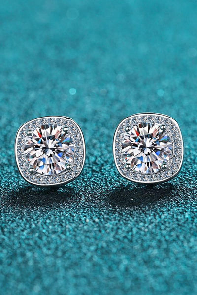 Let Me Love You 1 Carat Moissanite Stud Earrings - SHE BADDY© ONLINE WOMEN FASHION & CLOTHING STORE