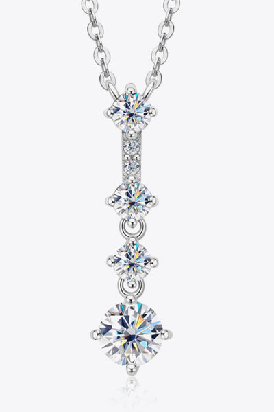 Keep You There Multi-Moissanite Pendant Necklace - SHE BADDY© ONLINE WOMEN FASHION & CLOTHING STORE