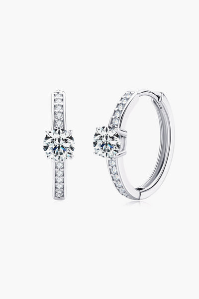 Carry Your Love 1 Carat Moissanite Platinum-Plated Earrings - SHE BADDY© ONLINE WOMEN FASHION & CLOTHING STORE