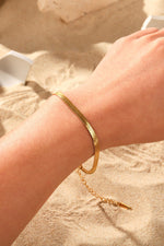 Herringbone Chain Stainless Steel Bracelet - SHE BADDY© ONLINE WOMEN FASHION & CLOTHING STORE