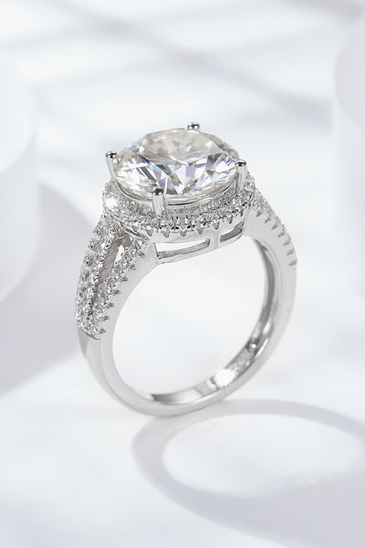 5 Carat  Moissanite Split Shank Ring - SHE BADDY© ONLINE WOMEN FASHION & CLOTHING STORE