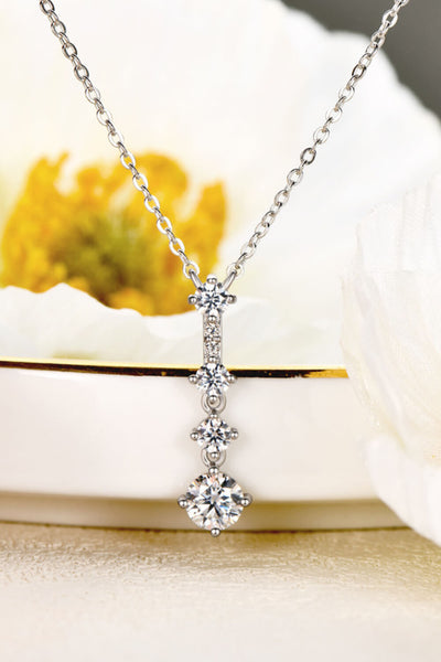 Keep You There Multi-Moissanite Pendant Necklace - SHE BADDY© ONLINE WOMEN FASHION & CLOTHING STORE