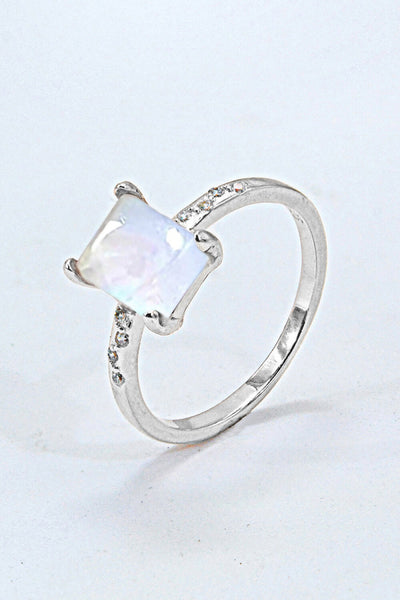 Square Moonstone Ring - SHE BADDY© ONLINE WOMEN FASHION & CLOTHING STORE