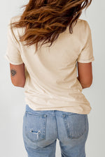 ROCK & ROLL Graphic Cuffed Short Sleeve Tee - SHE BADDY© ONLINE WOMEN FASHION & CLOTHING STORE