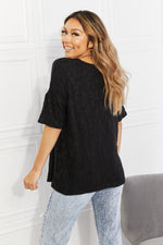 BOMBOM At The Fair Animal Textured Top in Black - SHE BADDY© ONLINE WOMEN FASHION & CLOTHING STORE