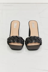 MMShoes Top of the World Braided Block Heel Sandals in Black - SHE BADDY© ONLINE WOMEN FASHION & CLOTHING STORE