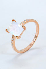 Square Moonstone Ring - SHE BADDY© ONLINE WOMEN FASHION & CLOTHING STORE