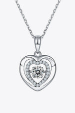 Moissanite Heart Pendant Necklace - SHE BADDY© ONLINE WOMEN FASHION & CLOTHING STORE