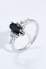 925 Sterling Silver Black Agate Ring - SHE BADDY© ONLINE WOMEN FASHION & CLOTHING STORE
