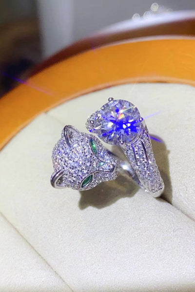 2 Carat Moissanite Adjustable Animal Ring - SHE BADDY© ONLINE WOMEN FASHION & CLOTHING STORE