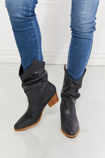 MMShoes Better in Texas Scrunch Cowboy Boots in Navy - SHE BADDY© ONLINE WOMEN FASHION & CLOTHING STORE