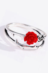 Rose Zinc Alloy Ring - SHE BADDY© ONLINE WOMEN FASHION & CLOTHING STORE