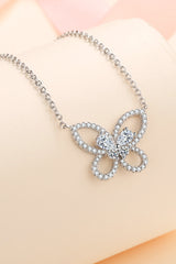 Moissanite Butterfly Pendant Necklace - SHE BADDY© ONLINE WOMEN FASHION & CLOTHING STORE