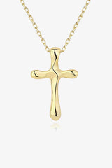 Cross Pendant 925 Sterling Silver Necklace - SHE BADDY© ONLINE WOMEN FASHION & CLOTHING STORE