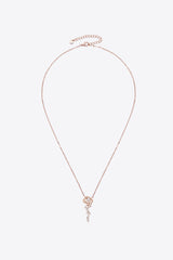 925 Sterling Silver 18K Rose Gold-Plated Pendant Necklace - SHE BADDY© ONLINE WOMEN FASHION & CLOTHING STORE