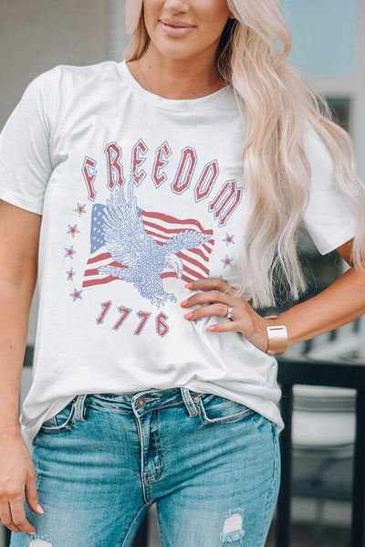 FREEDOM 1776 Graphic Tee - SHE BADDY© ONLINE WOMEN FASHION & CLOTHING STORE