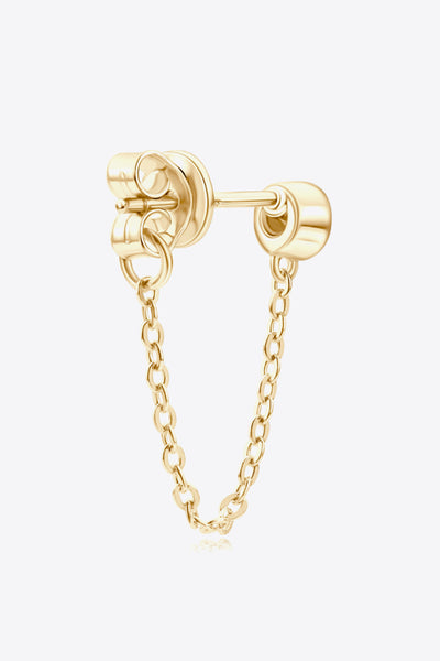Inlaid Moissanite Chain Earrings - SHE BADDY© ONLINE WOMEN FASHION & CLOTHING STORE