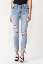 Lovervet Full Size Lauren Distressed High Rise Skinny Jeans - SHE BADDY© ONLINE WOMEN FASHION & CLOTHING STORE