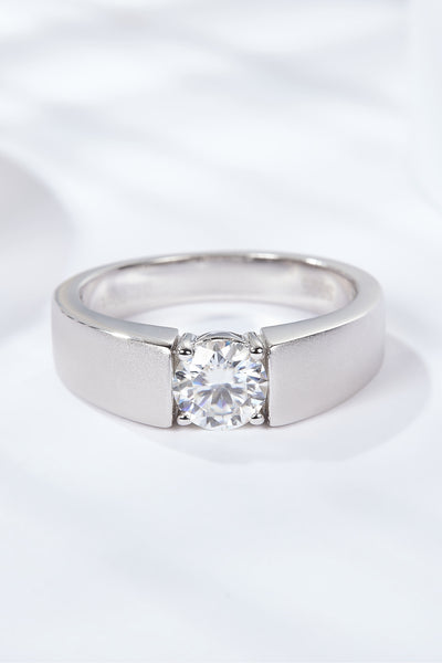 925 Sterling Silver I Carat Moissanite Ring - SHE BADDY© ONLINE WOMEN FASHION & CLOTHING STORE