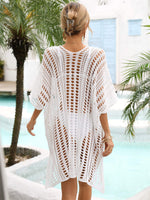 Side Slit Dolman Sleeve Cover-Up - SHE BADDY© ONLINE WOMEN FASHION & CLOTHING STORE