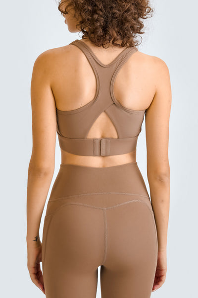 Cross Back Yoga Crop Top - SHE BADDY© ONLINE WOMEN FASHION & CLOTHING STORE