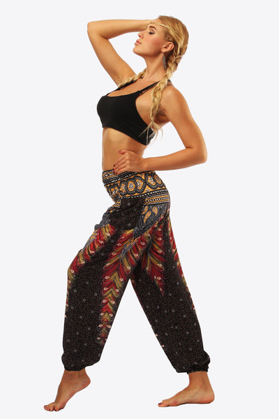 Printed Pants with Pockets - SHE BADDY© ONLINE WOMEN FASHION & CLOTHING STORE