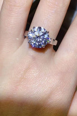 5 Carat Moissanite Platinum-Plated Ring - SHE BADDY© ONLINE WOMEN FASHION & CLOTHING STORE