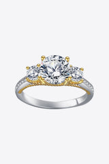 2 Carat Moissanite Contrast Ring - SHE BADDY© ONLINE WOMEN FASHION & CLOTHING STORE