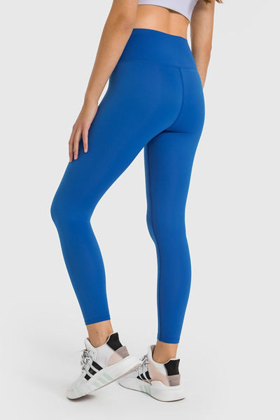 High Waist Ankle-Length Yoga Leggings - SHE BADDY© ONLINE WOMEN FASHION & CLOTHING STORE