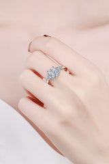 3 Carat Moissanite 925 Sterling Silver Rhodium-Plated Ring - SHE BADDY© ONLINE WOMEN FASHION & CLOTHING STORE