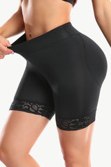 Full Size Lace Trim Lifting Pull-On Shaping Shorts - SHE BADDY© ONLINE WOMEN FASHION & CLOTHING STORE