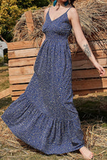 Ditsy Floral Spaghetti Strap Maxi Dress - SHE BADDY© ONLINE WOMEN FASHION & CLOTHING STORE