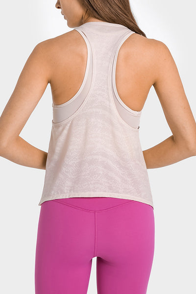 Spliced Mesh Racer Back Tank - SHE BADDY© ONLINE WOMEN FASHION & CLOTHING STORE